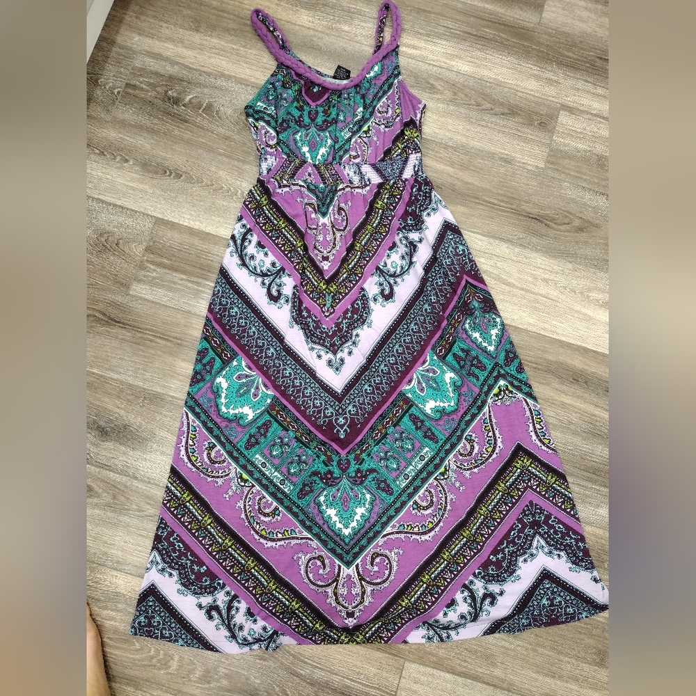 Faded Glory Maxi Dress Size Medium